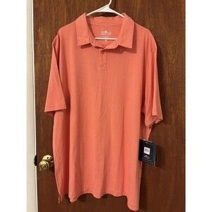 Charles River Apparel Men’s Polo Shirt Casual Melon Size XXL Cotton New With Tag